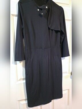 4/$67 Deal! Ann Taylor Black Midi Dress